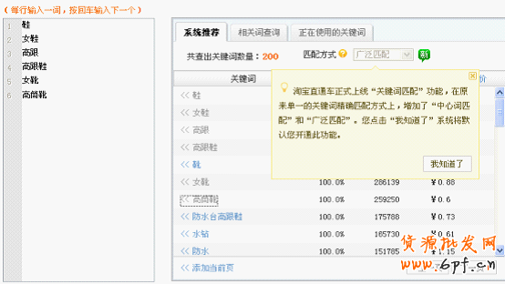 如何設置淘寶直通車競價詞