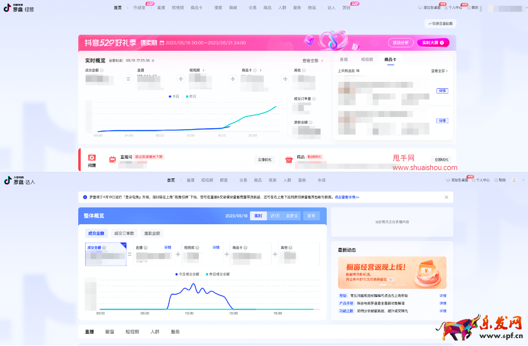 抖音巨量百應PC后臺「羅盤頁面樣式及數據指標變更」說明